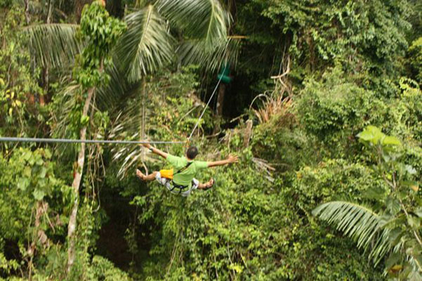 Krabi activity at the Treetop adventure park
