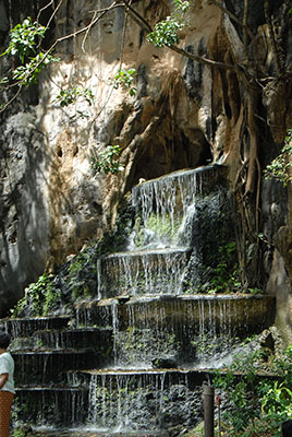 Monkey Waterfall at Krabi Tiger Cave Temple